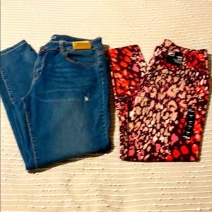 Bundle jeans and leggings plus size